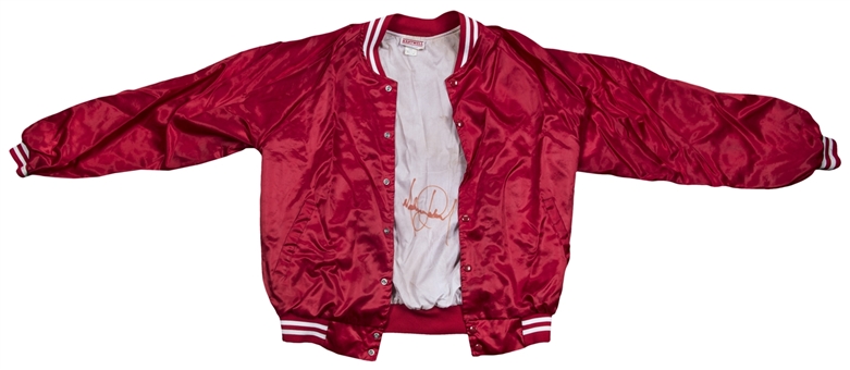 Michael Jackson Owned & Signed Red Jacket (PSA/DNA & Letter of Provenance)